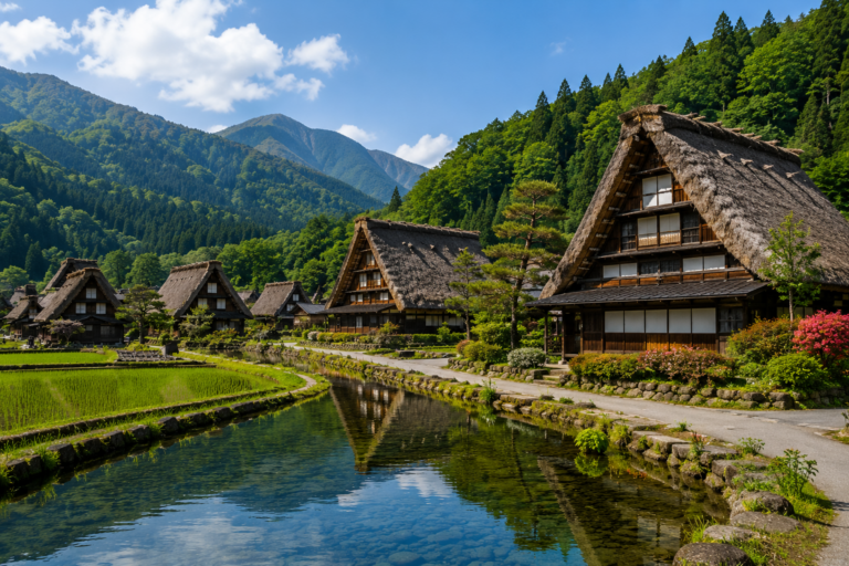 Shirakawago Village , Japan Bridges-and-beyond-travel