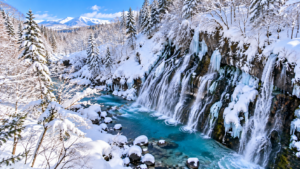 Shirahige Waterfall, Biei, Hokkaido, Japan