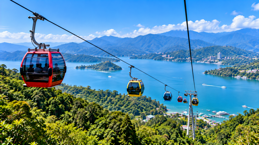 Sun Moon Lake Ropeway, Nantou, Taiwan.